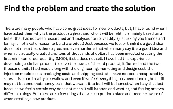 Chapter 1. Find the problem create the solution